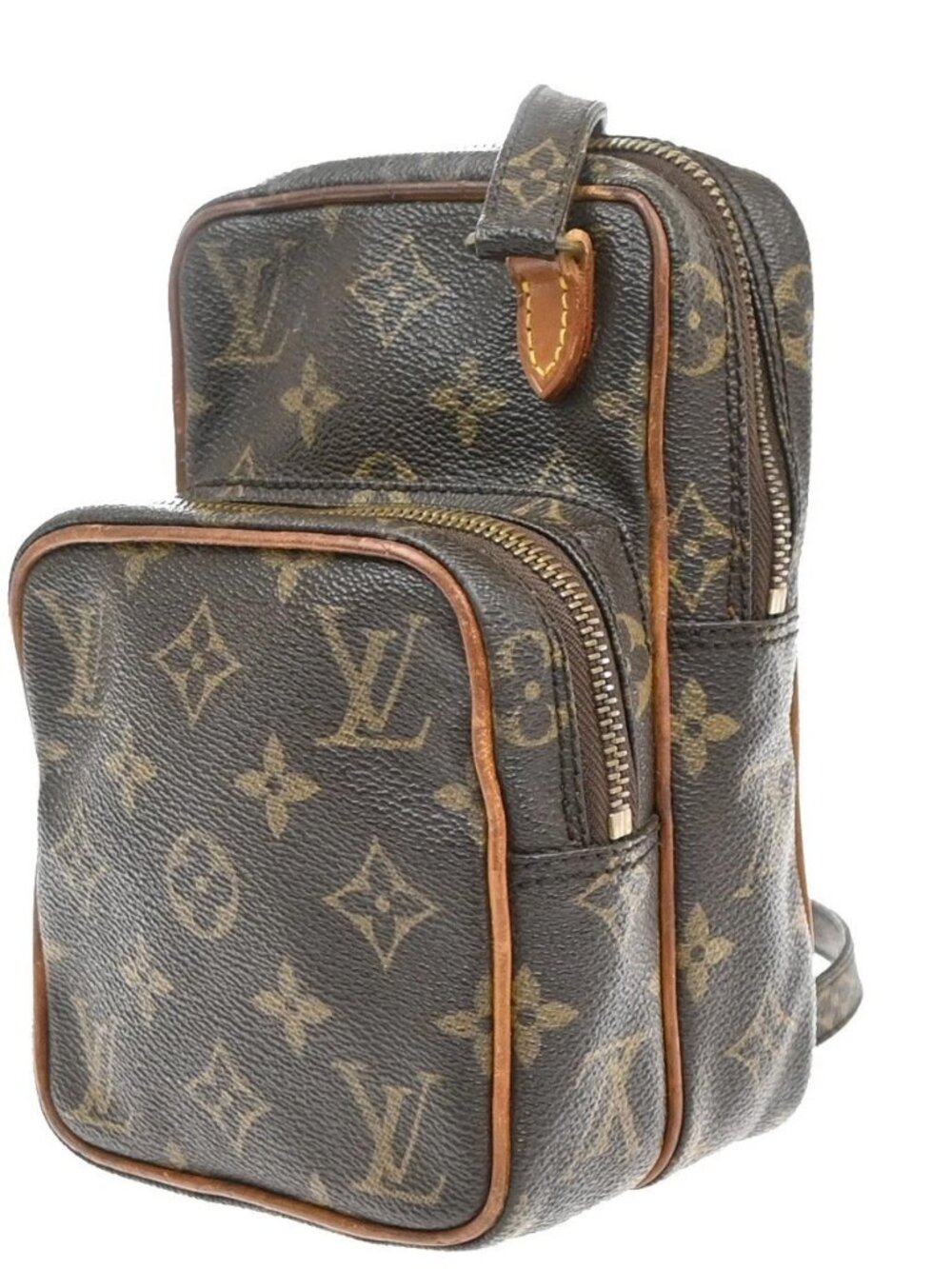 LOUIS VUITTON Mini Amazon Shoulder Bag Monogram Leather Brown M45238 32KP610 - Picture 2 of 15